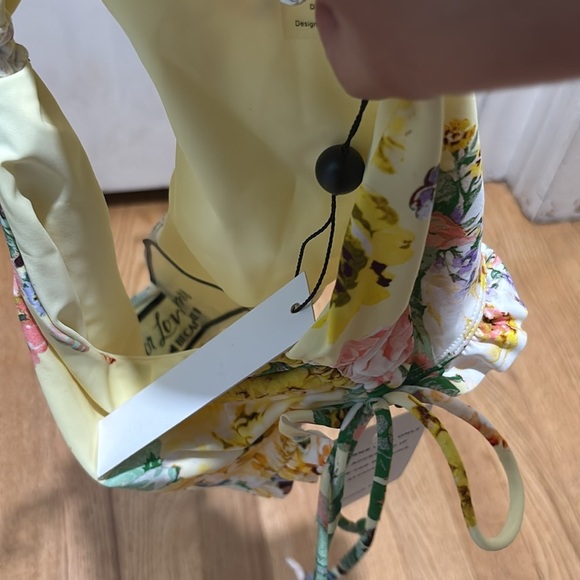 New FOR LOVE & LEMONS ruffle floral bikini bottom - Picture 5 of 5